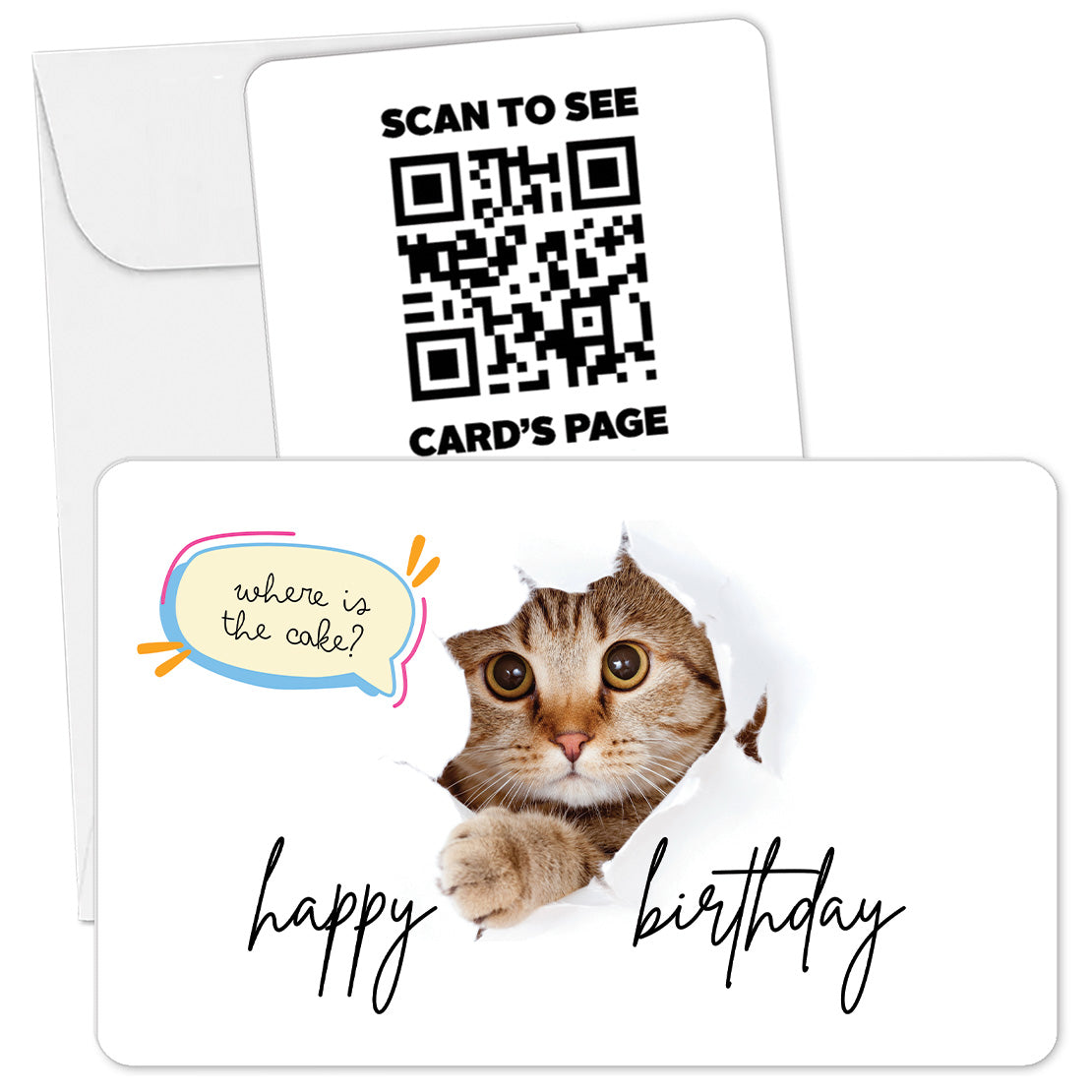 Happy Birthday QR Photo Card