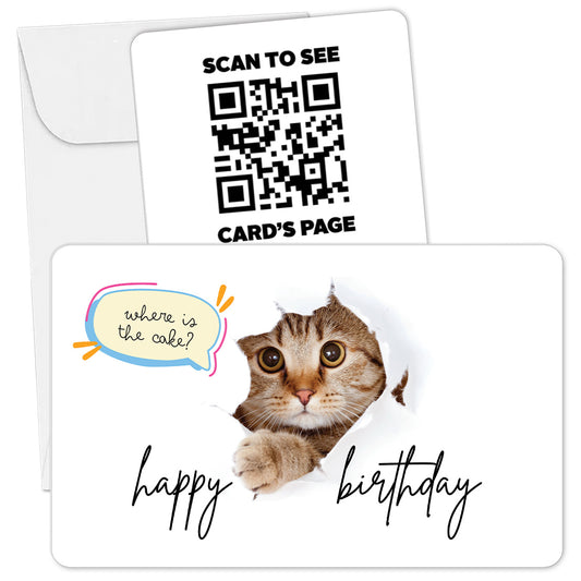 Happy Birthday QR Photo Card