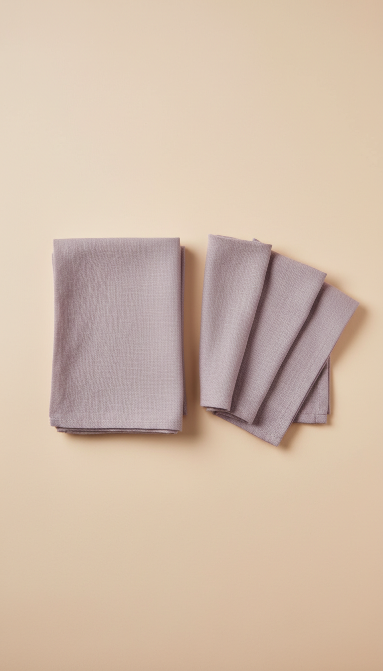 Lavender Mist linen napkin set