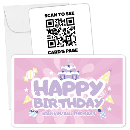 Happy Birthday Photo Card With Digital Page