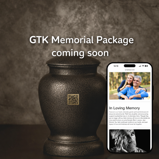 Urn QR Code Memorial Tile & GTK Page