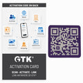 Link Anywhere QR Code Purple 1 in Square Tile | Scan, Activate, Link, Done